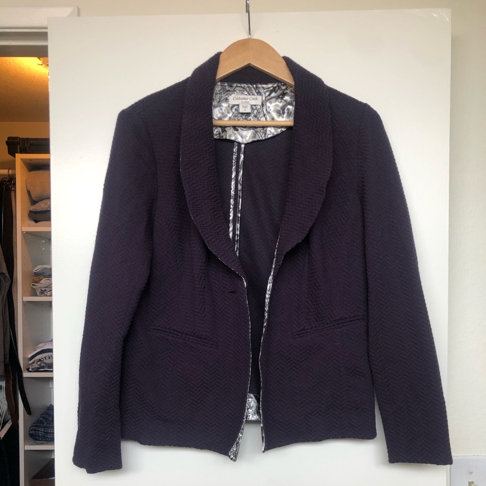 Coldwater creek Cotton blazer